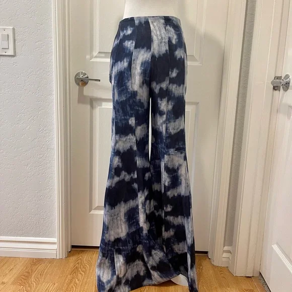 The Madiyah Al Sharqi x Karen Wazen Kylie Tie-Dye Flare Pants Size 36 UK - Picture 1 of 10